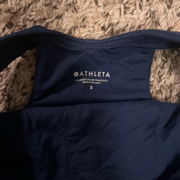 Athleta Navy Conscious Crop D/DD - Picture 3 of 3